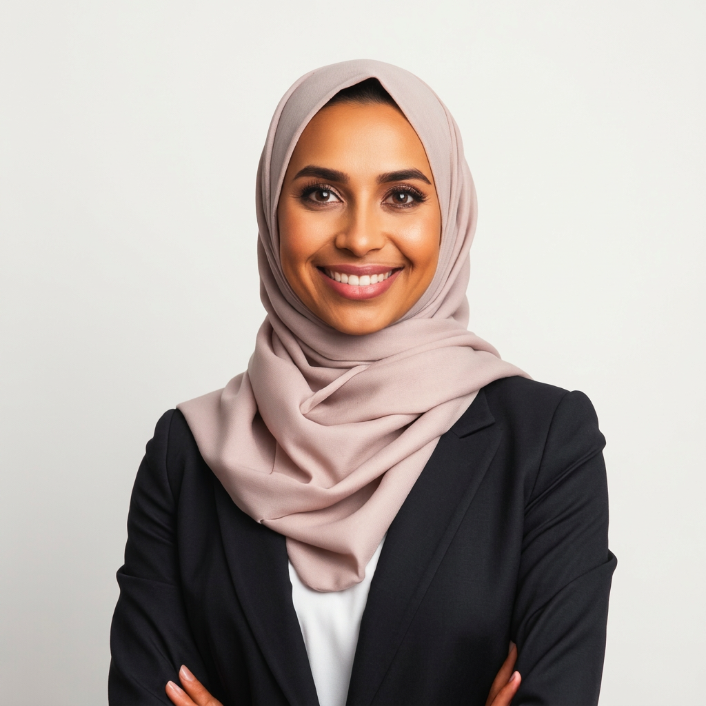 Portrait of Fatima Al-Mansoori, Chief AI Strategy Officer
